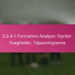 3-2-4-1 Formation Analyse: Styrker, Svagheder, Tilpasningsevne