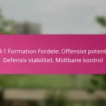 3-2-4-1 Formation Fordele: Offensivt potentiale, Defensiv stabilitet, Midtbane kontrol