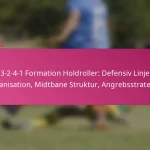 3-2-4-1 Formation Holdroller: Defensiv Linje Organisation, Midtbane Struktur, Angrebsstrategier