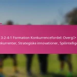 3-2-4-1 Formation Konkurrencefordel: Overgå konkurrenter, Strategiske innovationer, Spilintelligens