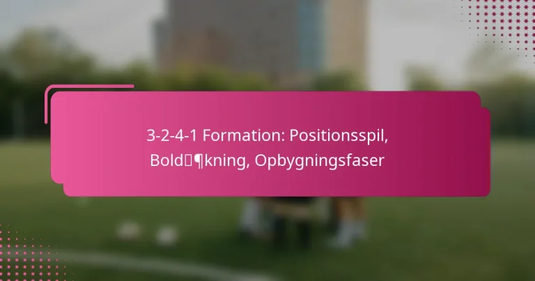 3-2-4-1 Formation: Positionsspil, Boldækning, Opbygningsfaser