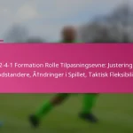 3-2-4-1 Formation Rolle Tilpasningsevne: Justering til Modstandere, Ændringer i Spillet, Taktisk Fleksibilitet
