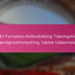 3-2-4-1 Formation Rolleudvikling: Træningsfokus, Færdighedsforbedring, Taktisk Uddannelse