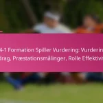 3-2-4-1 Formation Spiller Vurdering: Vurdering af Bidrag, Præstationsmålinger, Rolle Effektivitet