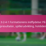 3-2-4-1 Formationens indflydelse: På kampresultater, spillerudvikling, holdidentitet