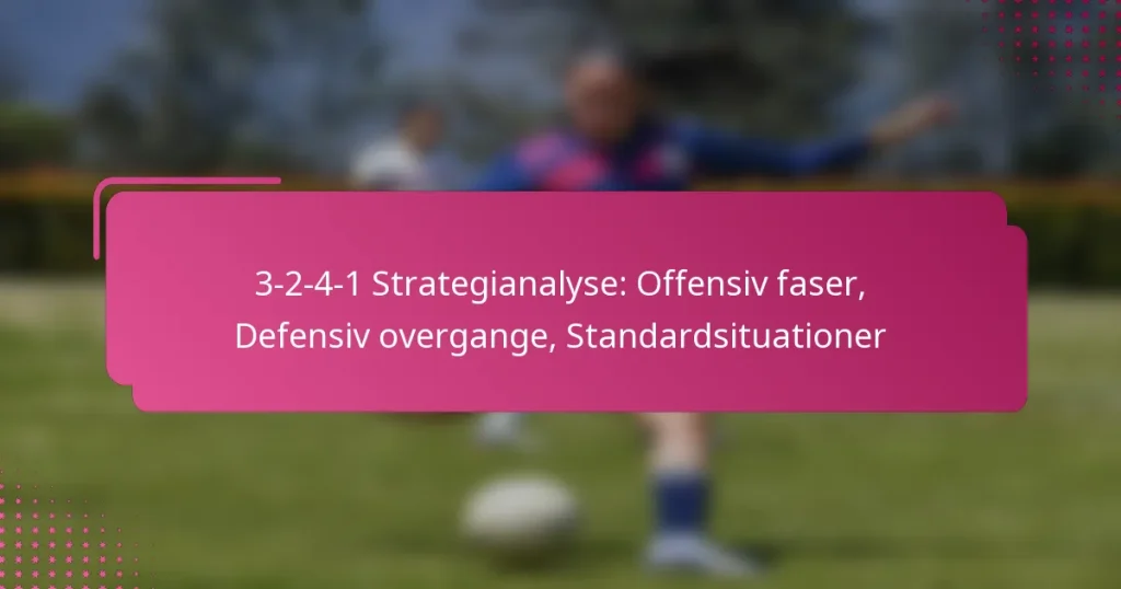 3-2-4-1 Strategianalyse: Offensiv faser, Defensiv overgange, Standardsituationer