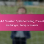 3-2-4-1 Struktur: Spillerfordeling, Formation ændringer, Kamp scenarier