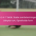 3-2-4-1 Taktik: Skabe overbelastninger, Udnytte rum, Opretholde form