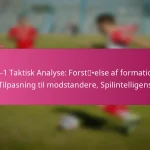 3-2-4-1 Taktisk Analyse: Forståelse af formationer, Tilpasning til modstandere, Spilintelligens