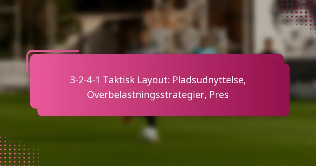 3-2-4-1 Taktisk Layout: Pladsudnyttelse, Overbelastningsstrategier, Pres