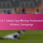 3-2-4-1 Taktisk Opsætning: Positionering, Afstand, Overgange