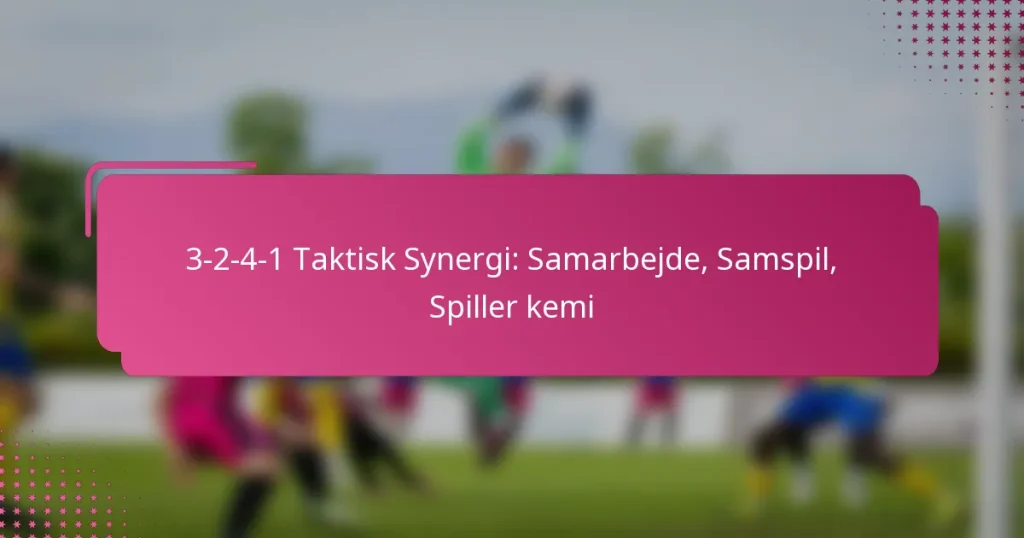 3-2-4-1 Taktisk Synergi: Samarbejde, Samspil, Spiller kemi