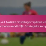 3-2-4-1 Taktiske Opstillinger: Spillerdueller, Formation modtræk, Strategiske kampe