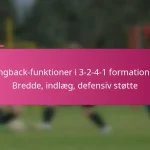 Wingback-funktioner i 3-2-4-1 formationen: Bredde, indlæg, defensiv støtte